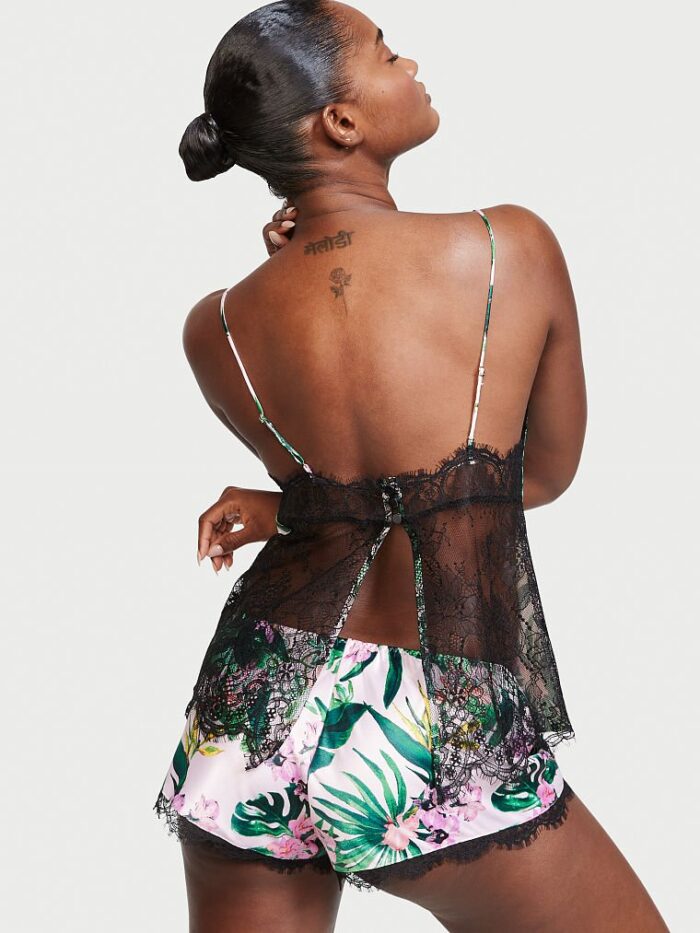 Комплект для сну VICTORIA'S SECRET Stretch Satin Lace Back Cami Set - Зображення 2