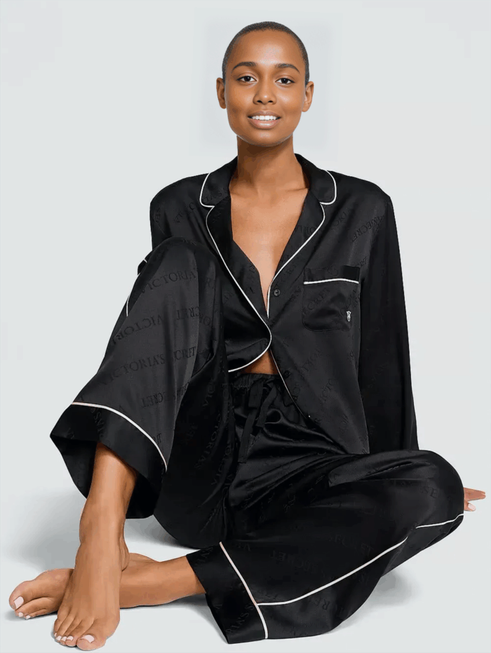 Атласна піжама VICTORIA'S SECRET Satin Long PJ Set - Зображення 1