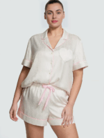 Піжама Victoria's Secret Glazed Satin Heart Short Pajama Set