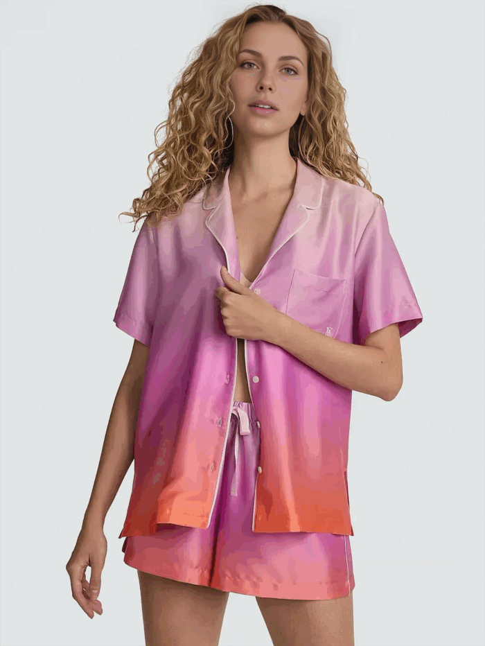 Піжама Victoria's Secret Glazed Satin Heart Short Pajama Set - Зображення 1