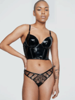 Комплект Victoria's Secret бюстьє корсет + трусики тонг