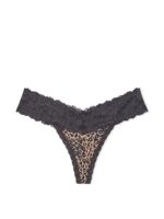 Бавовняні трусики тонг PINK Wink Lace-Trim Thong Panty - Зображення 3