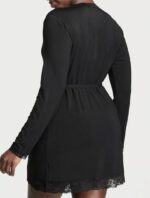 Халат трикотажний Victoria's Secret Modal Lace-Trim Robe — изображение 3