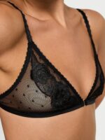 Комплект Victoria's Secret Sheer Rose Dot Triangle Bralette & Flutter Panty Set - Зображення 3