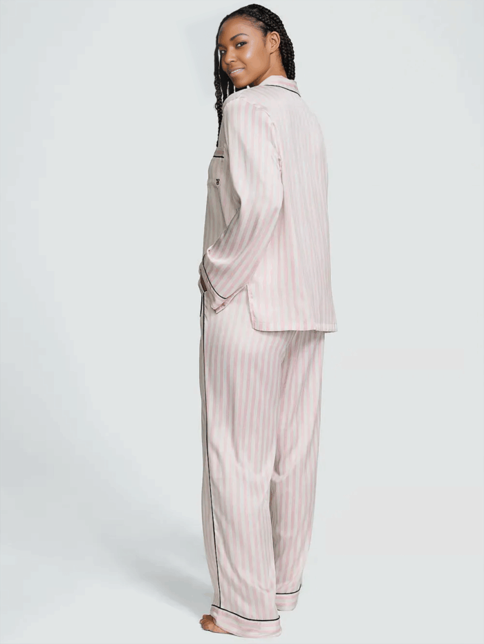 Атласна піжама Victoria's Secret Satin Long Pajama Set - Зображення 3