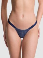 Бавовняні трусики тонг PINK Logo Cotton Micro Thong Panty