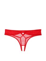 Відкриті трусики тонг Victoria's Secret Very Sexy Crotchless Lace-Up Bow-Back Thong Panty