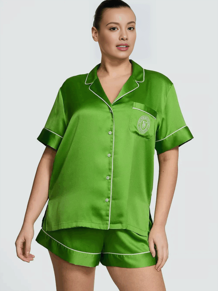 Піжама Victoria's Secret Glazed Satin Heart Short Pajama Set - Зображення 1