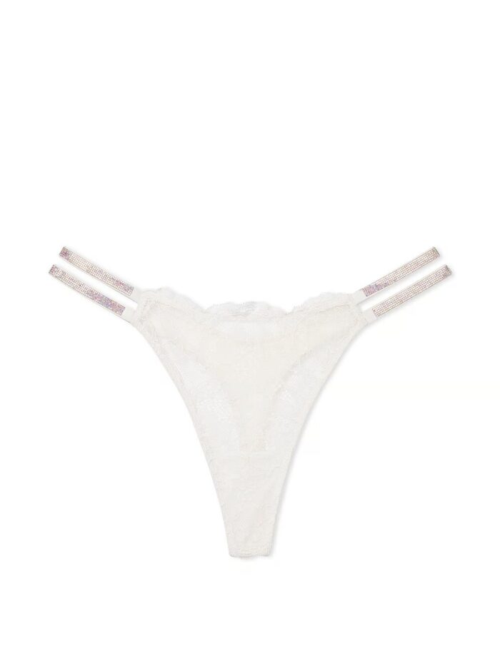 Трусики тонг Вікторія Сікрет Very Sexy Double Shine Strap Lace Thong Panty - Зображення 3
