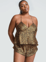 Комплект для сну Victoria's Secret Satin Open-Back Cami & Shorts Set — изображение 2