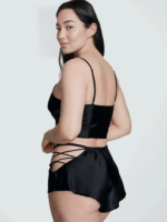 Комплект для сну Victoria's Secret Lace-Up Satin Cami Set - Зображення 2