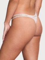Трусики тонг Вікторія Сікрет Very Sexy Double Shine Strap Lace Thong Panty - Зображення 2