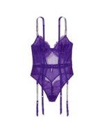 Боді з підв'язками Victoria's Secret Shine Strap Lace Teddy with Garters - Зображення 3