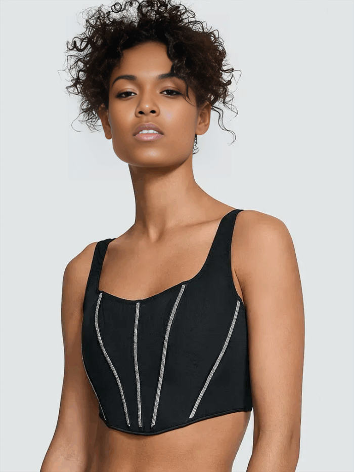 Комплект білизни Victoria's Secret Very Sexy Sheer Shine Corset Top - Зображення 2