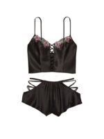 Комплект для сну Victoria's Secret Lace-Up Satin Cami Set - Зображення 4