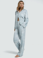 Атласна піжама Victoria's Secret Glazed Satin Long Pajama Set