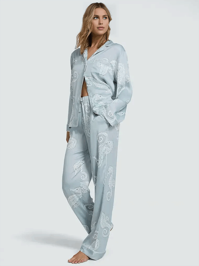 Атласна піжама Victoria's Secret Glazed Satin Long Pajama Set - Зображення 1