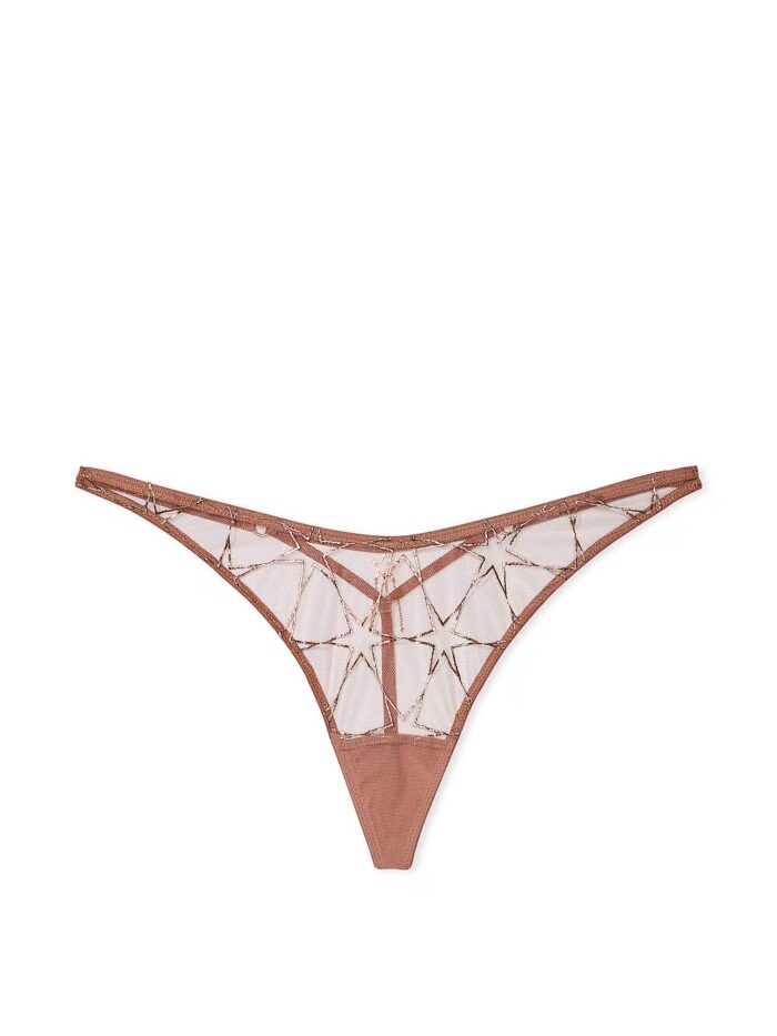 Трусики тонг Very Sexy Stardust Embroidery High-Leg V-String Panty - Зображення 4