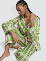 Атласна піжама Victoria's Secret Glazed Satin Long Pajama Set