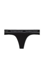 Бавовняні трусики тонг Victoria's Secret Logo Cotton Thong Panty - Зображення 3