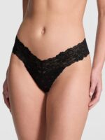 Бавовняні трусики тонг PINK Wink Lace-Trim Thong Panty