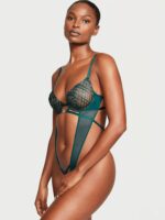 Боді Victoria's Secret Very Sexy Shimmer Embroidery Crotchless Teddy