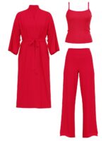 Червоний комплект для дому Modal Soft 3-Piece Set Victoria's Secret - Зображення 4