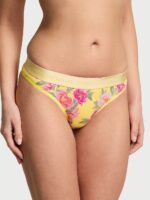 Бавовняні трусики тонг Victoria's Secret Logo Cotton Thong Panty