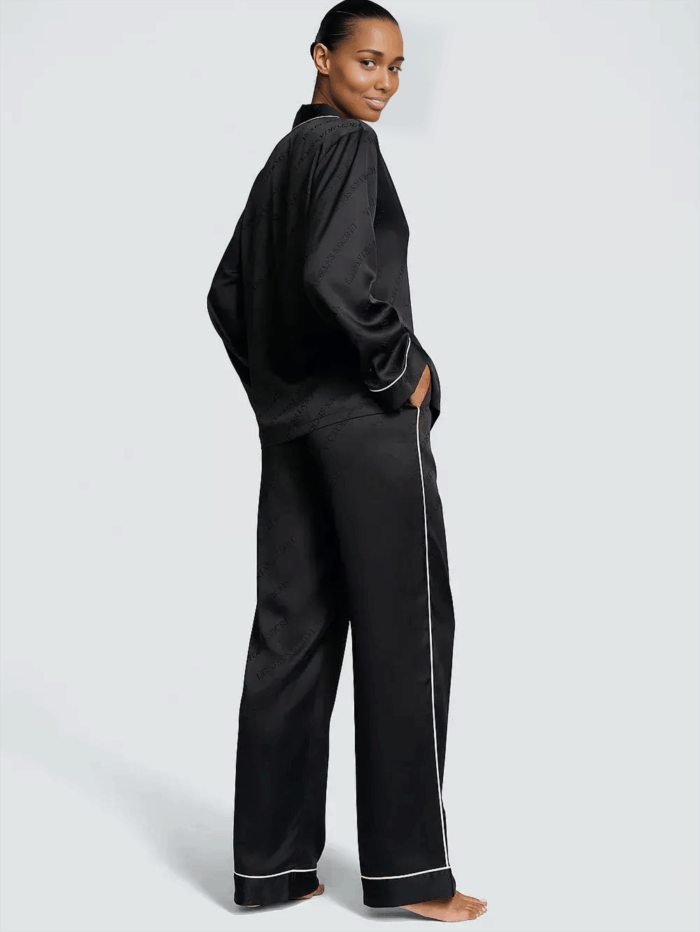 Атласна піжама VICTORIA'S SECRET Satin Long PJ Set - Зображення 2