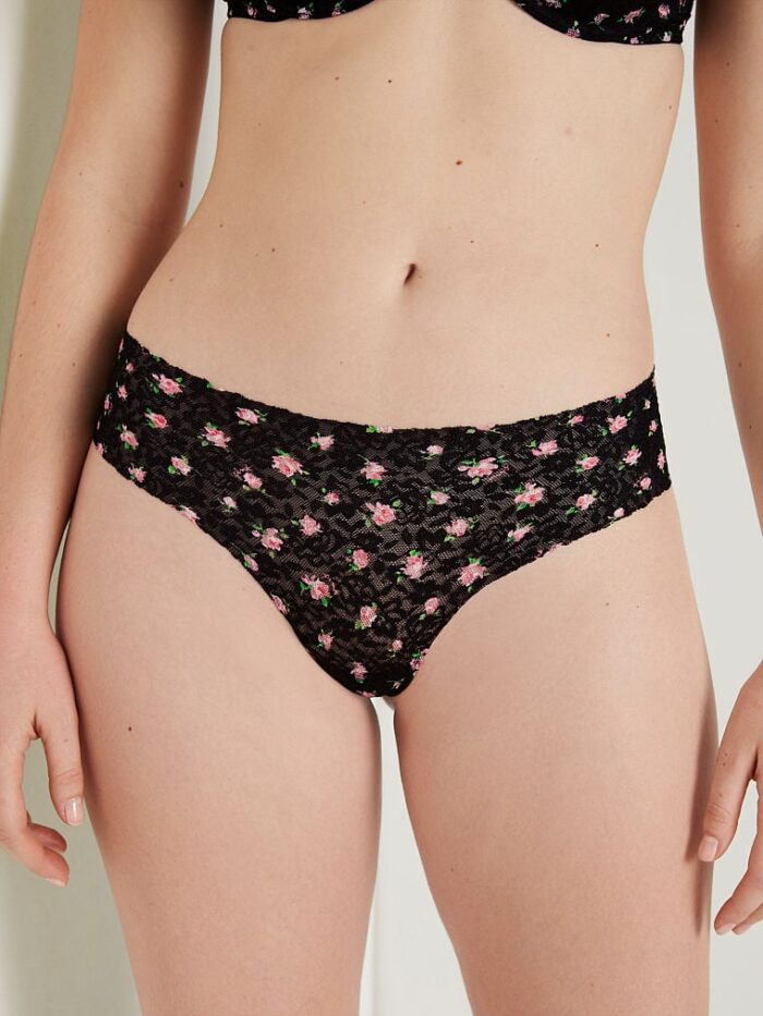 Мереживні безшовні трусики чікстер PINK No-Show Soft Lace Cheekster Panty - Зображення 1
