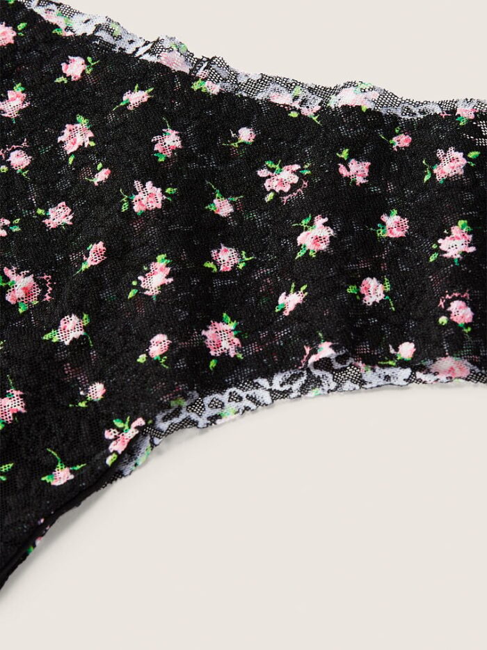 Мереживні безшовні трусики чікстер PINK No-Show Soft Lace Cheekster Panty - Зображення 2