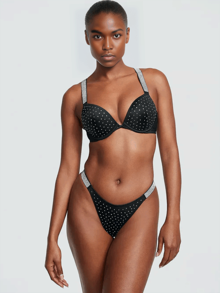 Купальник VICTORIA'S SECRET SWIM Bombshell Shine Strap Top+Thong Bottom - Зображення 1