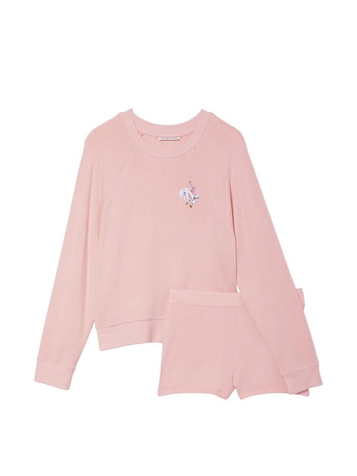 Комплект для сну VICTORIA'S SECRET Modal Terry Crewneck Short Set - Зображення 4