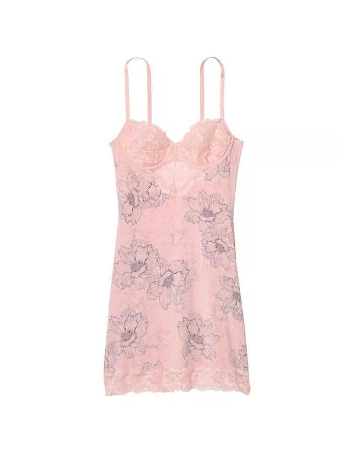 Нічна сорочка Victoria's Secret Modal & Lace Cupped Mini Slip Dress - Зображення 3