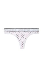 Бавовняні трусики тонг Victoria's Secret Logo Cotton Thong Panty - Зображення 3