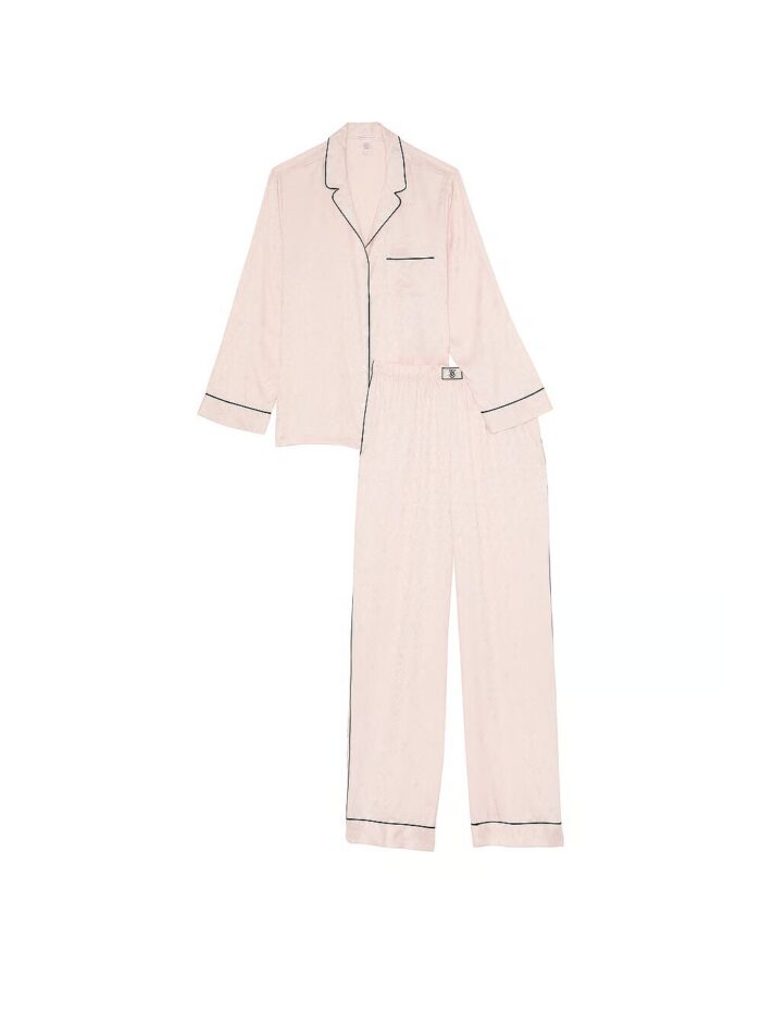 Піжама Victoria's Secret Glazed Satin Dew Drop Long Pajama Set - Зображення 4