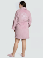 Короткий халат від Victoria's Secret Logo Short Cozy Robe - Зображення 3