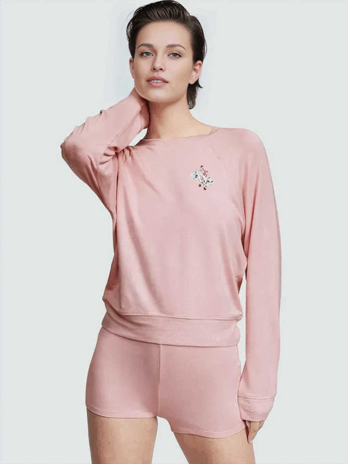 Комплект для сну VICTORIA'S SECRET Modal Terry Crewneck Short Set - Зображення 1