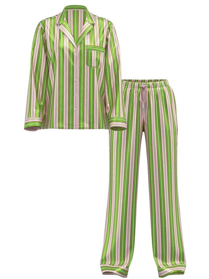 Атласна піжама Victoria's Secret Glazed Satin Long Pajama Set - Зображення 3