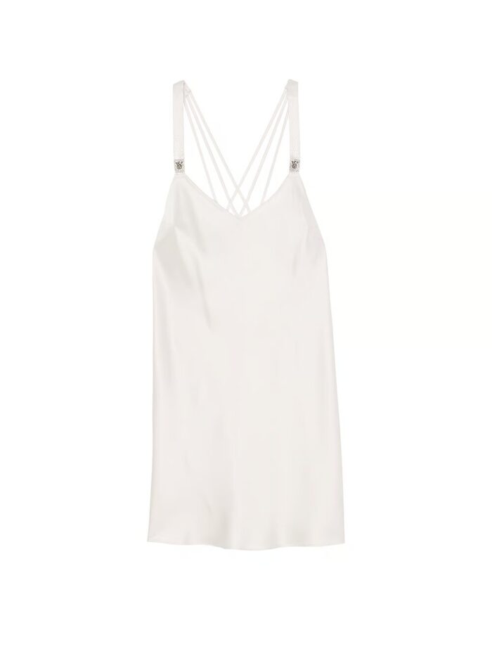 Атласний пеньюар Victoria's Secret Scattered Shine Strap Satin Strappy-Back - Зображення 4