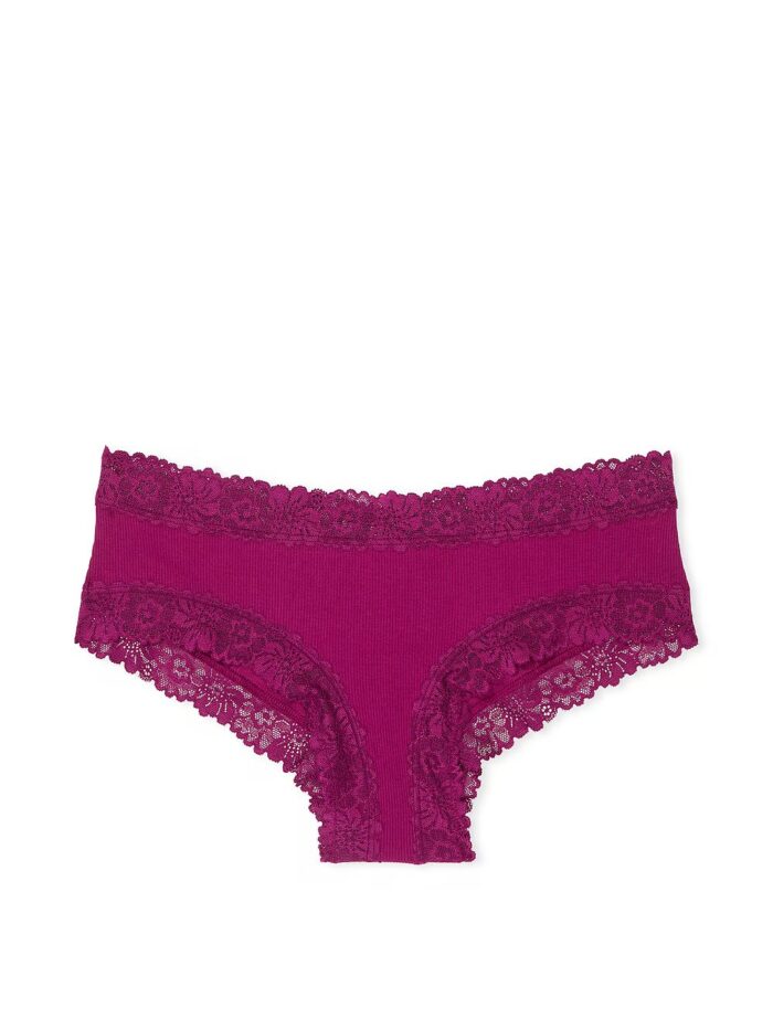 Бавовняні трусики чіки PINK Wink Lace-Trim Cheeky Panty - Зображення 3