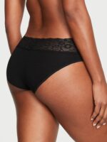 Бавовняні трусики хіпхагер Victoria's Secret Lace Waist Cotton Hiphugger Panty - Зображення 2