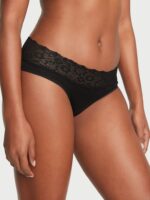 Бавовняні трусики хіпхагер Victoria's Secret Lace Waist Cotton Hiphugger Panty