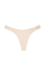Бавовняні трусики тонг PINK Logo Cotton High-Leg Thong Panty - Зображення 3