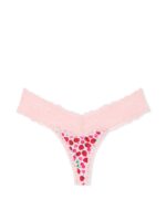 Бавовняні трусики тонг PINK Wink Lace-Trim Thong Panty - Зображення 3