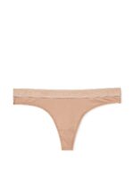 Бавовняні трусики тонг Victoria's Secret Logo Cotton Thong Panty - Зображення 3