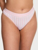 Бавовняні трусики тонг Victoria's Secret Logo Cotton Thong Panty