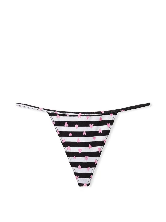 Бавовняні трусики тонг Victoria's Secret Stretch Cotton V-String Panty - Зображення 3