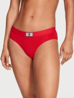 Бавовняні трусики Victoria's Secret Cotton Shine Patch Hiphugger Panty (червоні)