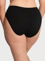 Бавовняні трусики Victoria's Secret Lace-Trim Cotton High-Leg Brief Panty - Зображення 2